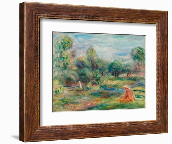 Landscape at Cagnes, C. 1907-1908-Pierre-Auguste Renoir-Framed Giclee Print