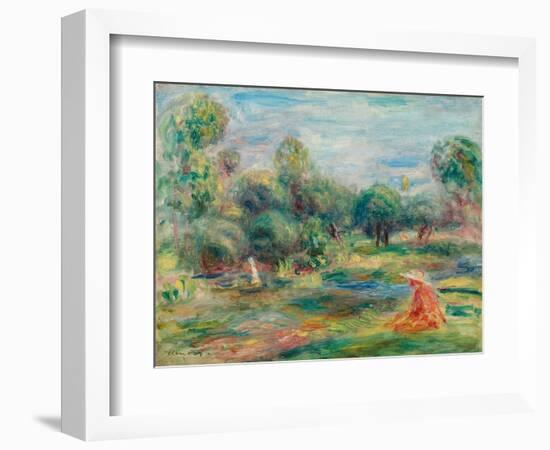 Landscape at Cagnes, C. 1907-1908-Pierre-Auguste Renoir-Framed Giclee Print