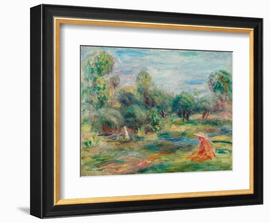 Landscape at Cagnes, C. 1907-1908-Pierre-Auguste Renoir-Framed Giclee Print