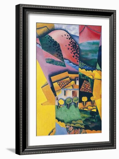 Landscape at Ceret, 1913-Juan Gris-Framed Giclee Print