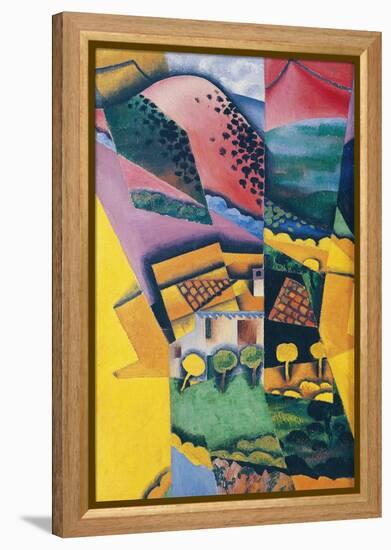 Landscape at Ceret, 1913-Juan Gris-Framed Premier Image Canvas