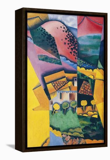 Landscape at Ceret, 1913-Juan Gris-Framed Premier Image Canvas