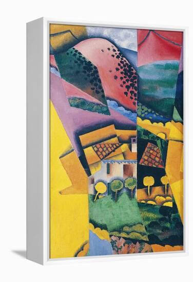 Landscape at Ceret, 1913-Juan Gris-Framed Premier Image Canvas