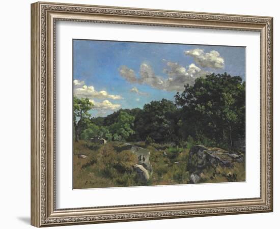 Landscape at Chailly, 1865-Jean Frederic Bazille-Framed Giclee Print