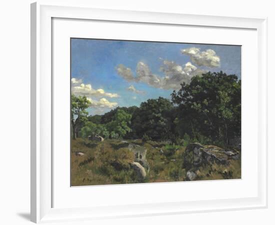 Landscape at Chailly, 1865-Jean Frederic Bazille-Framed Giclee Print