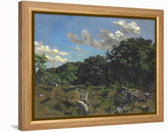 Landscape at Chailly, 1865-Jean Frederic Bazille-Framed Premier Image Canvas