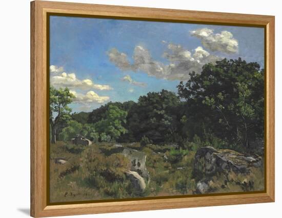 Landscape at Chailly, 1865-Jean Frederic Bazille-Framed Premier Image Canvas