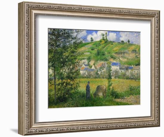 Landscape at Chaponville, 1880-Camille Pissarro-Framed Giclee Print