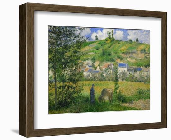 Landscape at Chaponville, 1880-Camille Pissarro-Framed Giclee Print