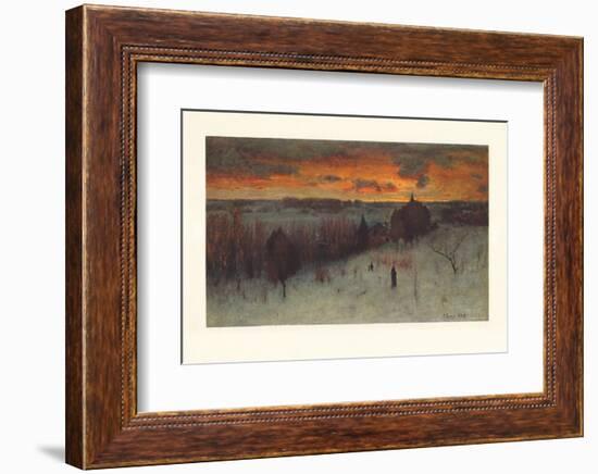 Landscape at Dawn-George Inness-Framed Collectable Print