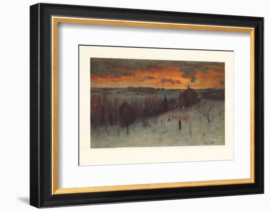 Landscape at Dawn-George Inness-Framed Collectable Print