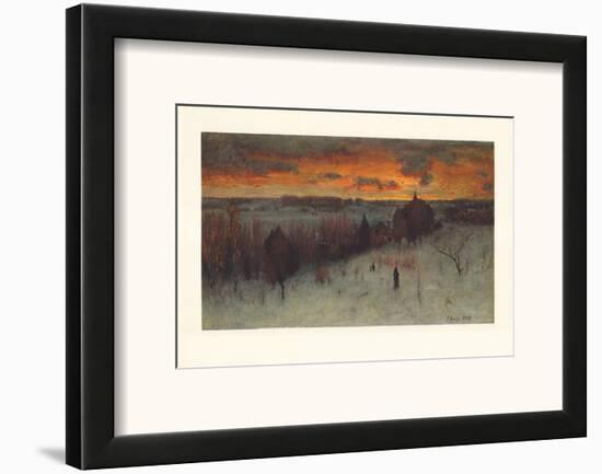 Landscape at Dawn-George Inness-Framed Art Print