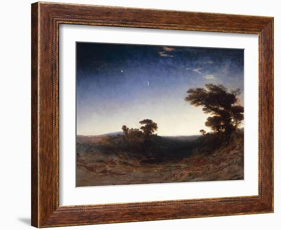 Landscape at Dusk-John Martin-Framed Giclee Print