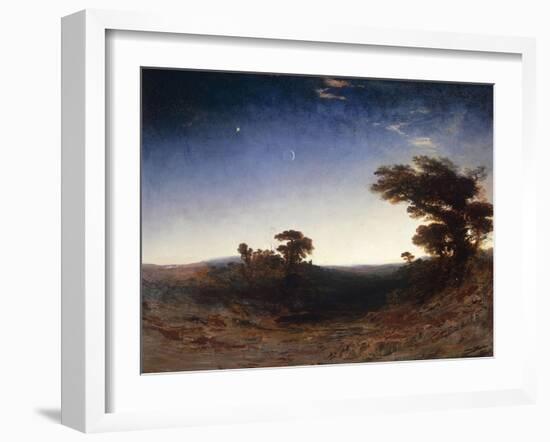 Landscape at Dusk-John Martin-Framed Giclee Print