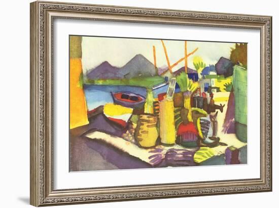 Landscape at Hammamet-Auguste Macke-Framed Art Print