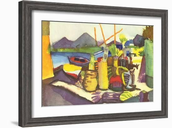 Landscape at Hammamet-Auguste Macke-Framed Art Print