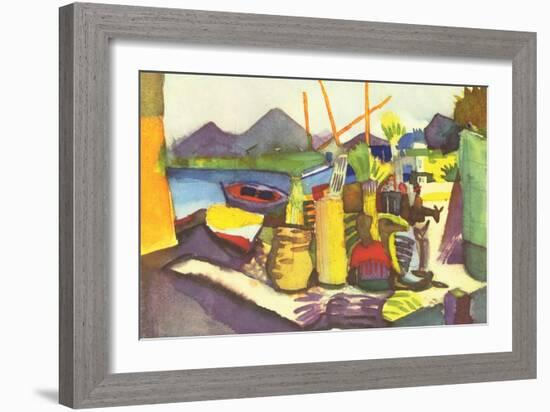 Landscape at Hammamet-Auguste Macke-Framed Art Print