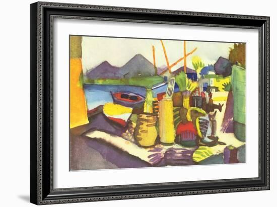 Landscape at Hammamet-Auguste Macke-Framed Art Print