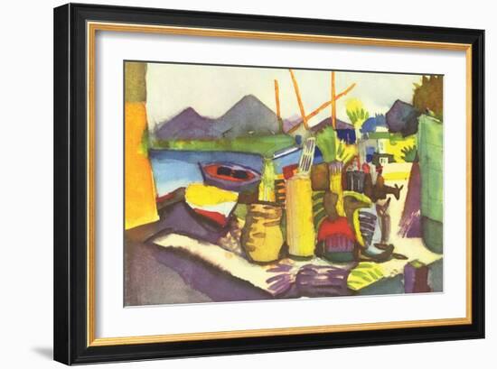 Landscape at Hammamet-Auguste Macke-Framed Art Print