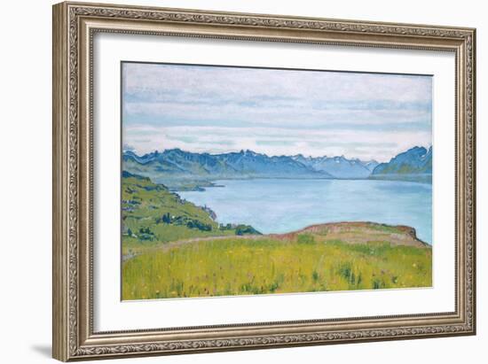 Landscape at Lake Geneva, 1907-Ferdinand Hodler-Framed Giclee Print