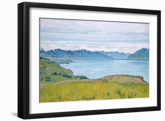 Landscape at Lake Geneva, 1907-Ferdinand Hodler-Framed Giclee Print