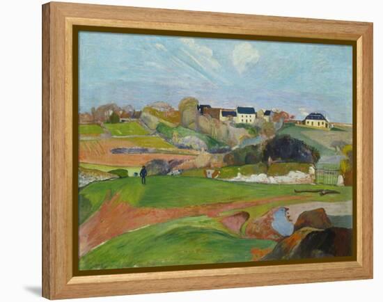 Landscape at Le Pouldu, 1890-Paul Gauguin-Framed Premier Image Canvas