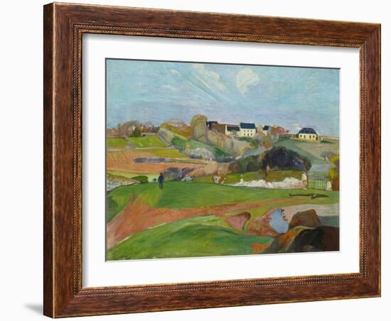 Landscape at Le Pouldu, 1890-Paul Gauguin-Framed Giclee Print