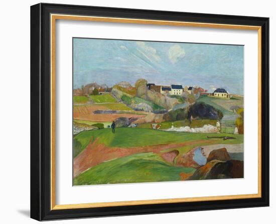 Landscape at Le Pouldu, 1890-Paul Gauguin-Framed Giclee Print