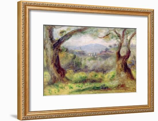 Landscape at Les Collettes, 1910-Pierre-Auguste Renoir-Framed Giclee Print