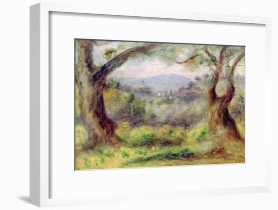 Landscape at Les Collettes, 1910-Pierre-Auguste Renoir-Framed Giclee Print