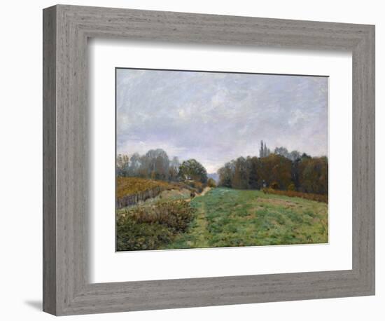 Landscape at Louveciennes, 1873-Alfred Sisley-Framed Giclee Print