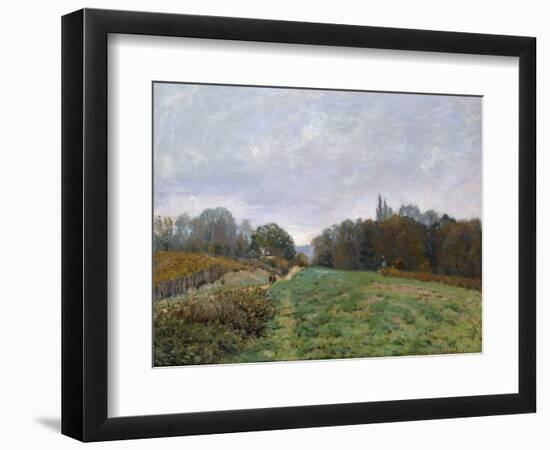 Landscape at Louveciennes, 1873-Alfred Sisley-Framed Giclee Print