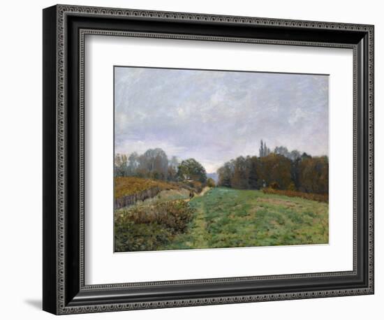 Landscape at Louveciennes, 1873-Alfred Sisley-Framed Giclee Print