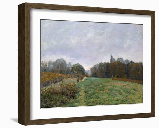 Landscape at Louveciennes, 1873-Alfred Sisley-Framed Giclee Print