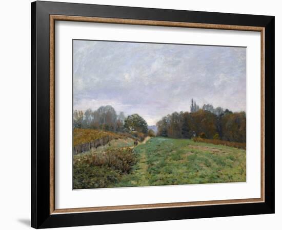 Landscape at Louveciennes, 1873-Alfred Sisley-Framed Giclee Print