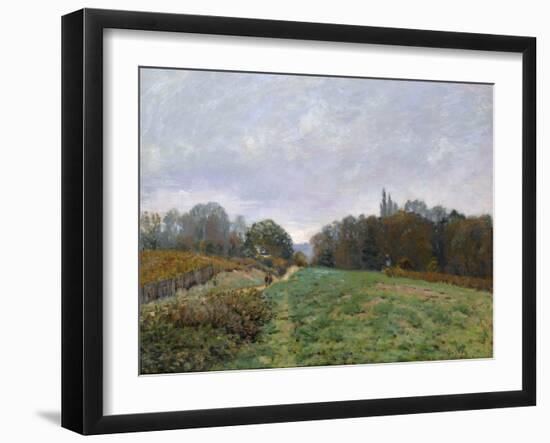 Landscape at Louveciennes, 1873-Alfred Sisley-Framed Giclee Print