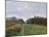 Landscape at Louveciennes, 1873-Alfred Sisley-Mounted Giclee Print