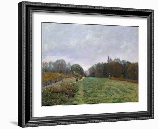 Landscape at Louveciennes, 1873-Alfred Sisley-Framed Giclee Print