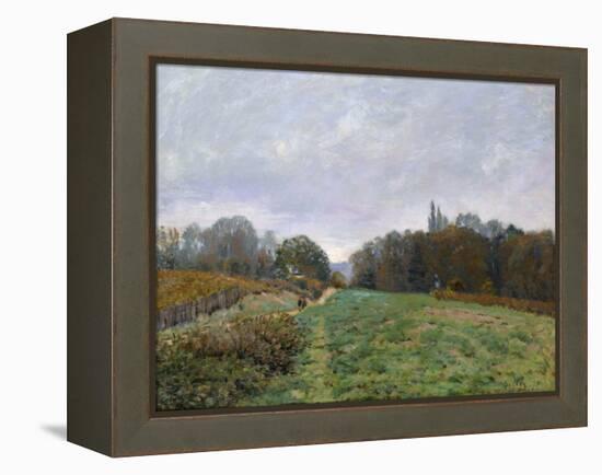 Landscape at Louveciennes, 1873-Alfred Sisley-Framed Premier Image Canvas