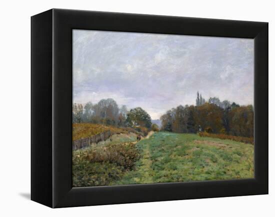 Landscape at Louveciennes, 1873-Alfred Sisley-Framed Premier Image Canvas