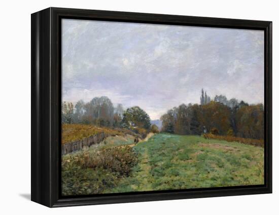 Landscape at Louveciennes, 1873-Alfred Sisley-Framed Premier Image Canvas