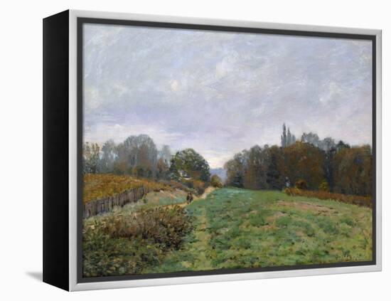 Landscape at Louveciennes, 1873-Alfred Sisley-Framed Premier Image Canvas