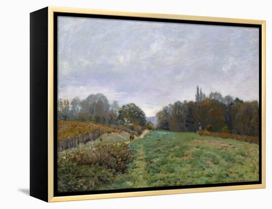 Landscape at Louveciennes, 1873-Alfred Sisley-Framed Premier Image Canvas