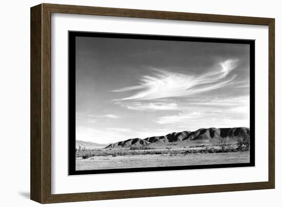 Landscape at Manzanar-Ansel Adams-Framed Art Print