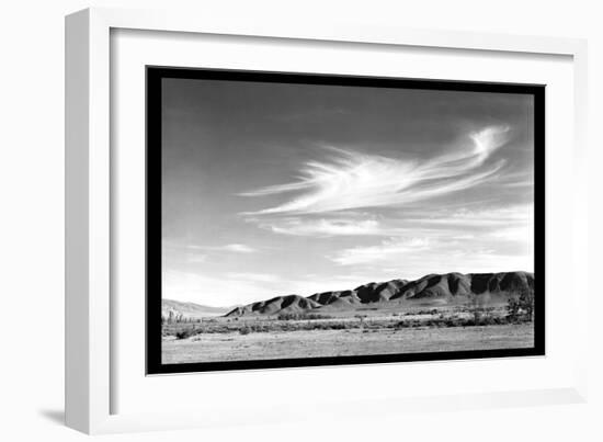 Landscape at Manzanar-Ansel Adams-Framed Art Print