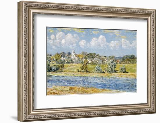 Landscape at Newfields, New Hampshire, 1909-Frederick Childe Hassam-Framed Premium Giclee Print