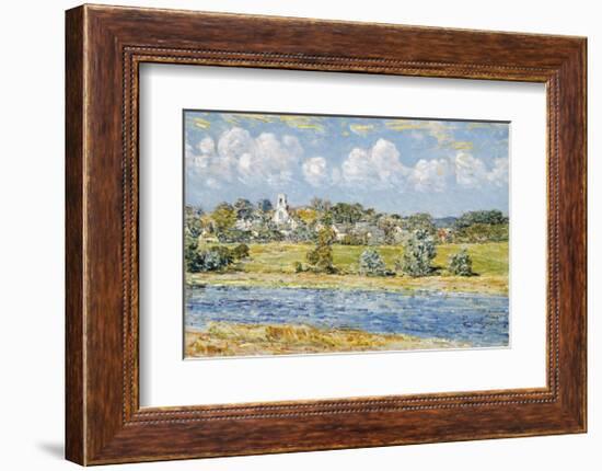 Landscape at Newfields, New Hampshire, 1909-Frederick Childe Hassam-Framed Premium Giclee Print