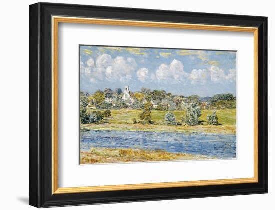 Landscape at Newfields, New Hampshire, 1909-Frederick Childe Hassam-Framed Premium Giclee Print