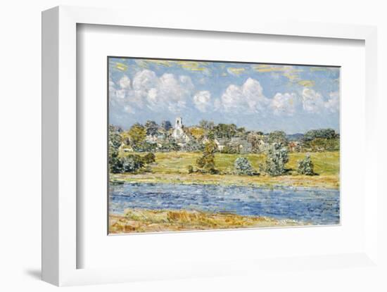 Landscape at Newfields, New Hampshire, 1909-Frederick Childe Hassam-Framed Premium Giclee Print