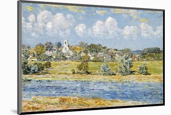 Landscape at Newfields, New Hampshire, 1909-Frederick Childe Hassam-Mounted Premium Giclee Print